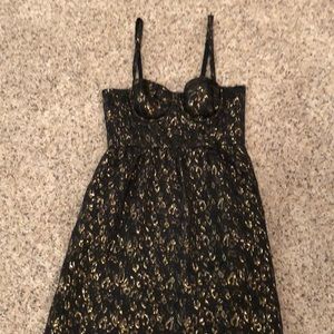 Black and gold dress